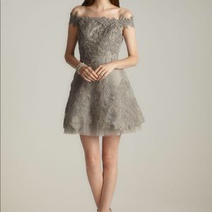 Adrianna Papell embroidered off shoulder dress 12